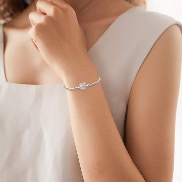 Sterling Silver Snake Chain Bracelet-1