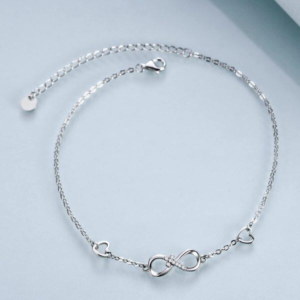 Sterling Silver Infinity Bracelet-2