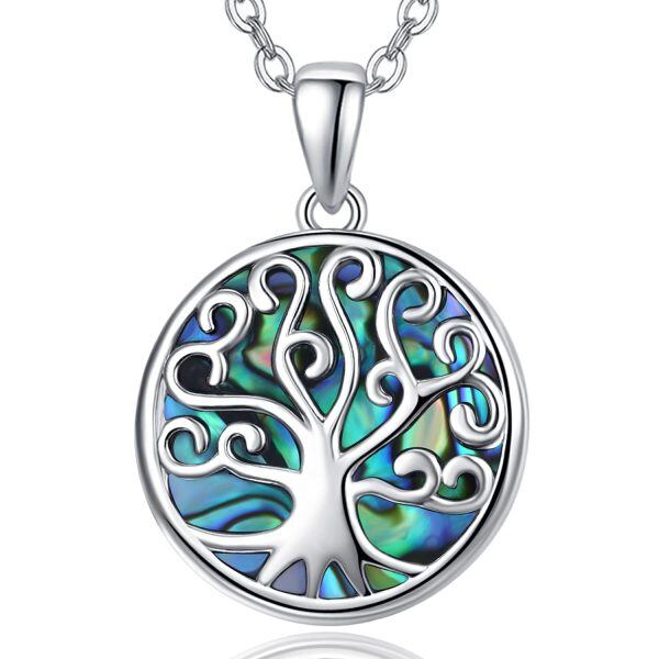 Sterling Silver Tree Of Life Necklace-0