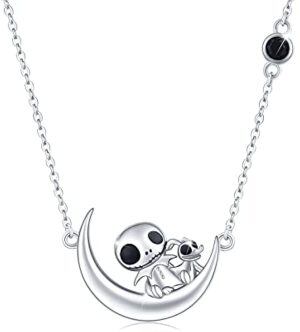 Sterling Silver Skull Necklace-0