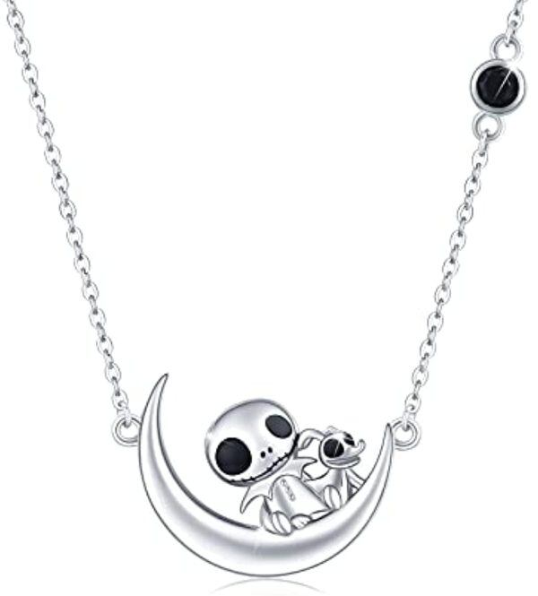 Sterling Silver Skull Necklace-0