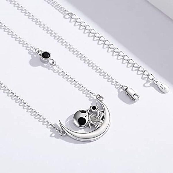 Sterling Silver Skull Necklace-5