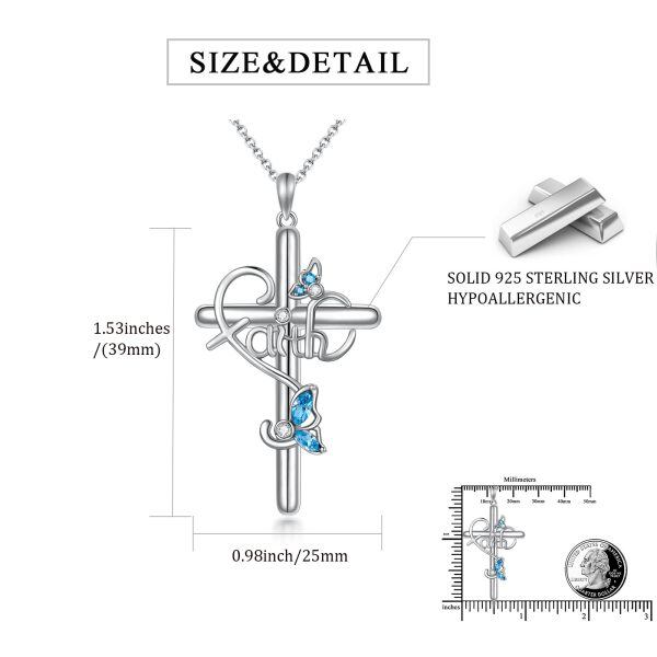 Sterling Silver Cross Necklace-1