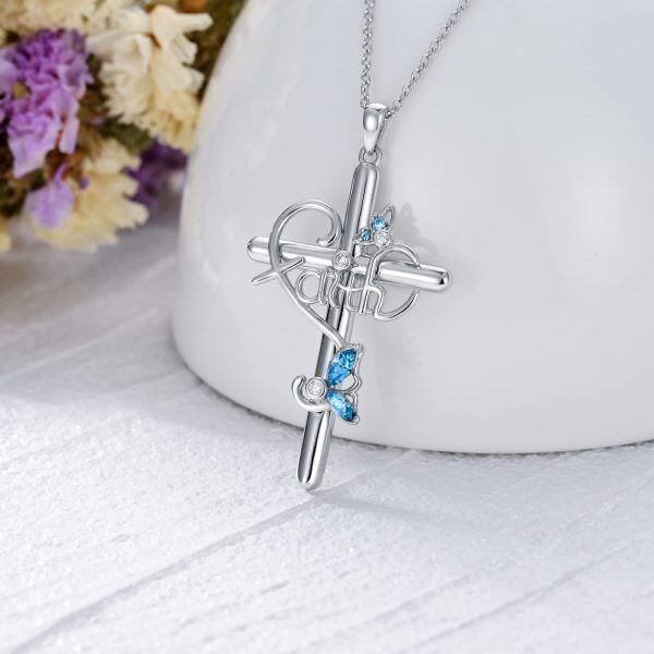 Sterling Silver Cross Necklace-3