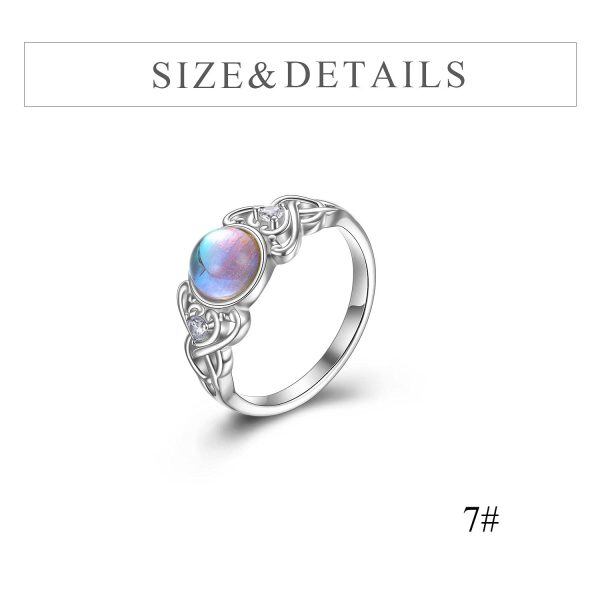 Sterling Silver Moonstone Vintage Ring-2