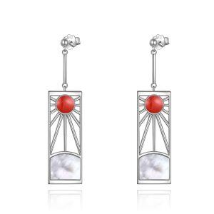 Sterling Silver Anime Earrings -0