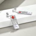 wholesale 925 Sterling Silver Mother of Pearl & Red Coral Sunburst Dangle Earrings for Women - Hypoallergenic s-0-2