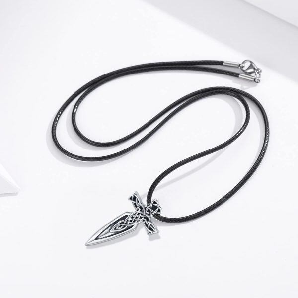 Sterling Silver Sword Necklace-2