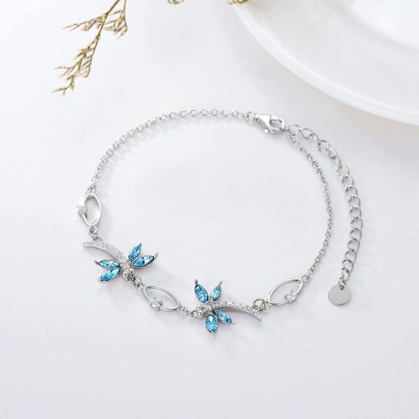 Sterling Silver Butterfly Bracelet-4