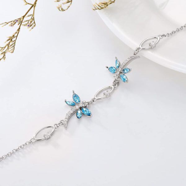 Sterling Silver Butterfly Bracelet-5