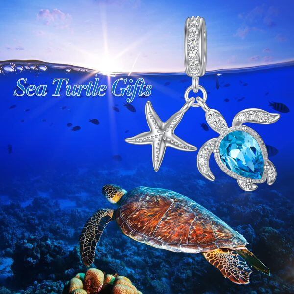 Sterling Silver Sea Turtle Charm-4