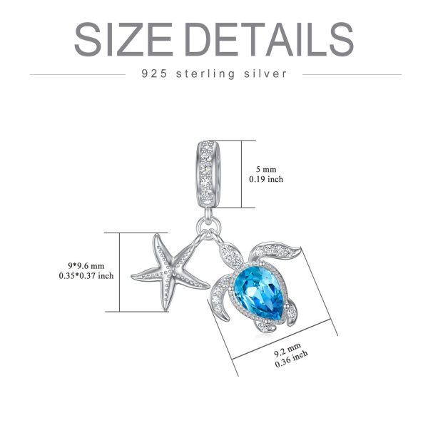 Sterling Silver Sea Turtle Charm-5