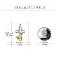wholesale 925 Sterling Silver Bee Cross Cremation Jewelry Urn Pendant Necklace with Funnel and Fill Kit-0-3