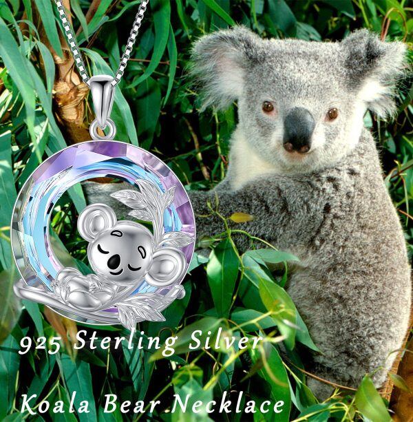 Sterling Silver Koala Necklace-5