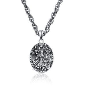 Sterling Silver Norse Viking Necklace -0