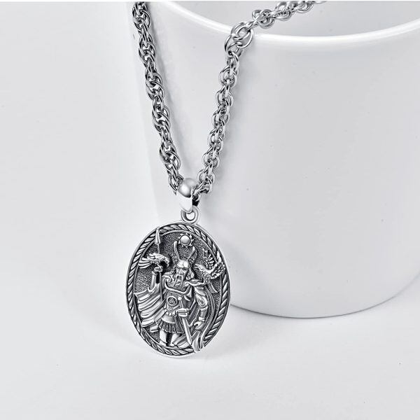 Sterling Silver Norse Viking Necklace -2