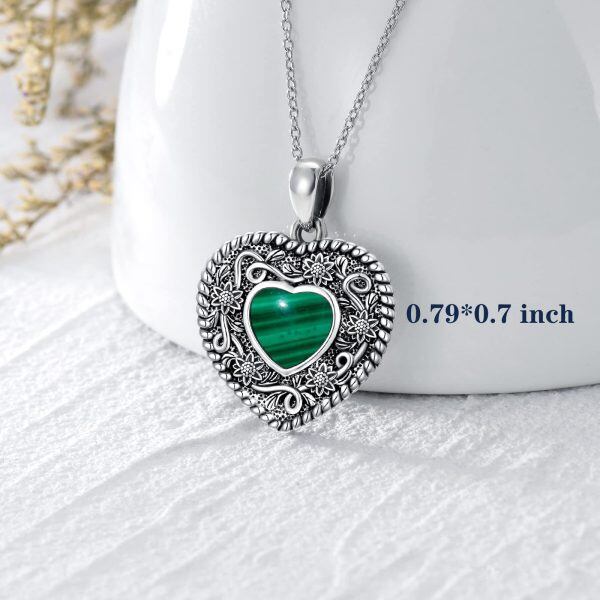 Sterling Silver Heart Necklace -3