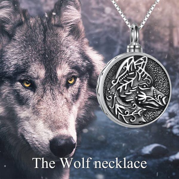 Sterling Silver the Wolf Urn Necklaces -3