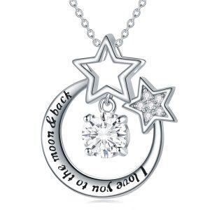 Sterling Silver Star Necklace-0