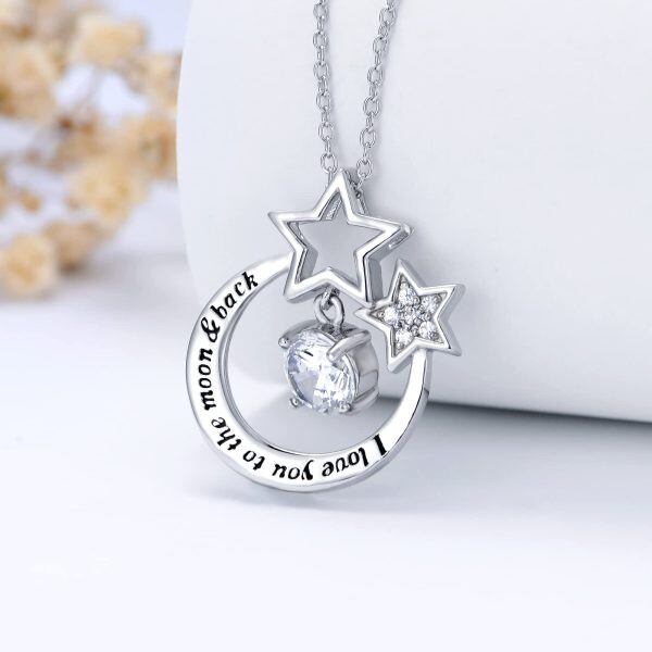 Sterling Silver Star Necklace-4