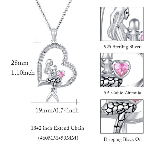 Sterling Silver Mermaid Necklace-2