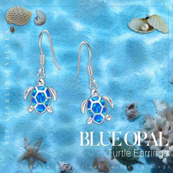 Sterling Silver Sea Turtle Earrings-2