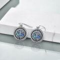 wholesale 925 Sterling Silver Abalone Shell Tree of Life Dangle Earrings for Women-0-3