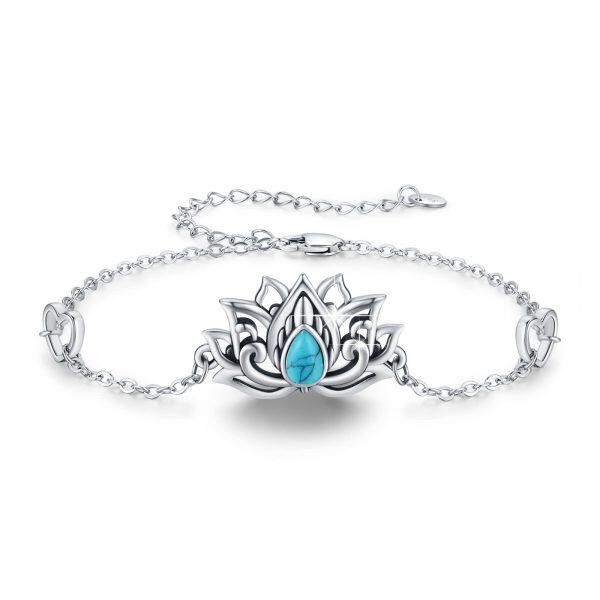 Sterling Silver Lotus Bracelets-0