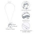 wholesale 925 Sterling Silver Mother & Child Dolphin Pendant Necklace for Women-0-4
