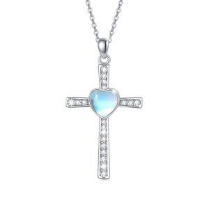 Sterling Silver Cross Necklace-0