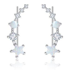 Sterling Silver Ear Climbers Earrings -0