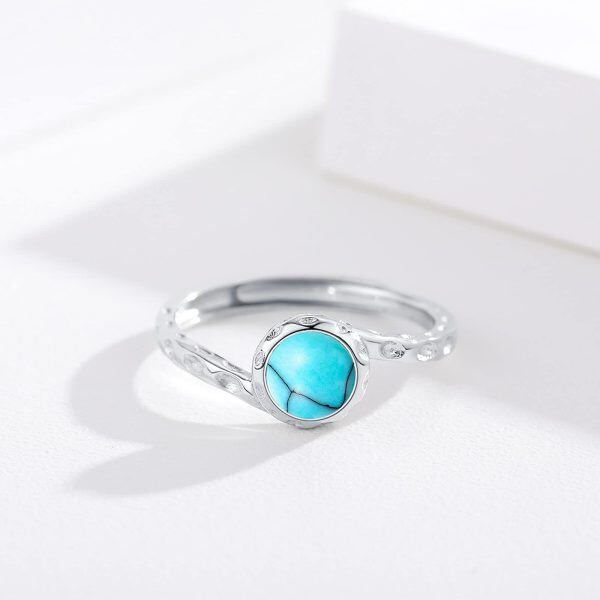 Sterling Silver Turquoise Statement Rings-4