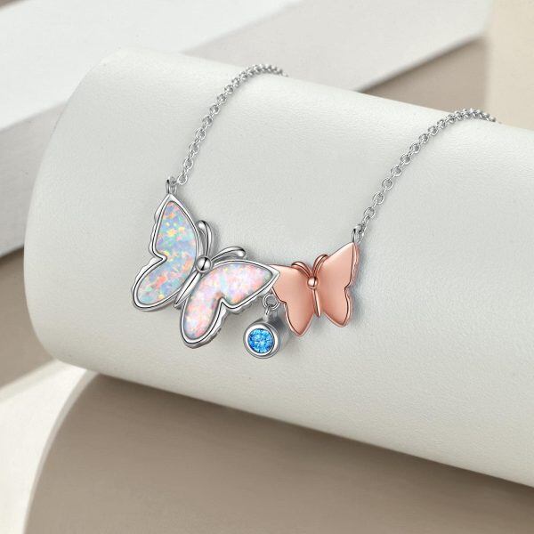 Sterling Silver Butterfly Necklace-3