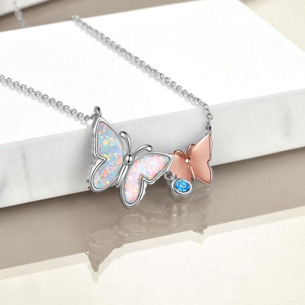 Sterling Silver Butterfly Necklace-4