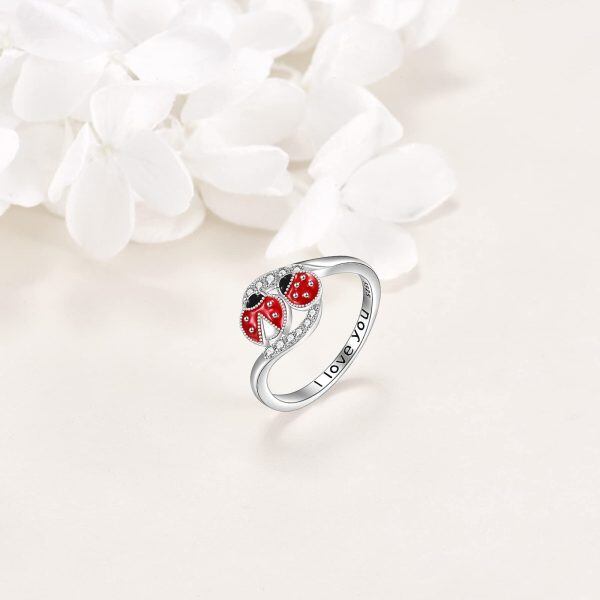 Sterling Silver Ladybug Ring-1