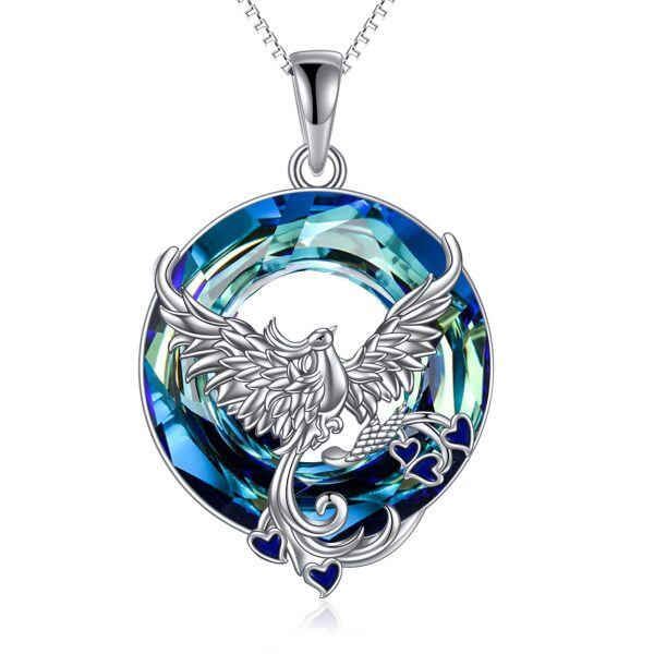 Sterling Silver Phoenix Necklace-0