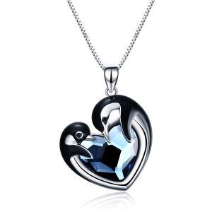 Sterling Silver Penguin Necklace-0