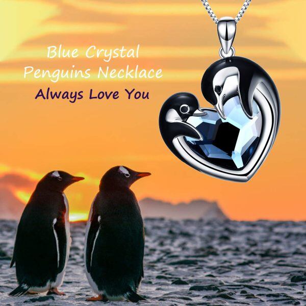 Sterling Silver Penguin Necklace-3