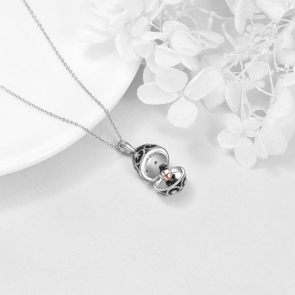 Sterling Silver Easter Egg Necklace-4