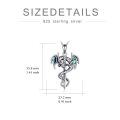 wholesale 925 Sterling Silver Abalone Shell Dragon Sword Pendant Necklace for Women and Men Norse Viking -0-6