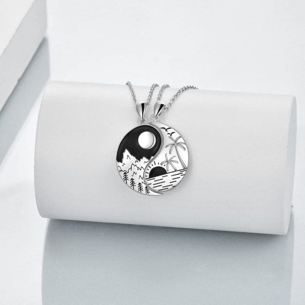 Sterling Silver Yin Yang Necklace -3