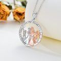 wholesale 925 Sterling Silver Sisters Forever My Friend Pendant Necklace Gifts for Women Girls-0-3