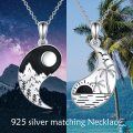 wholesale 925 Sterling Silver Yin Yang Couples Palm Tree Sunset Pendant Necklaces-0-5