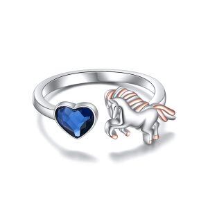 Sterling Silver Horse Rings-0