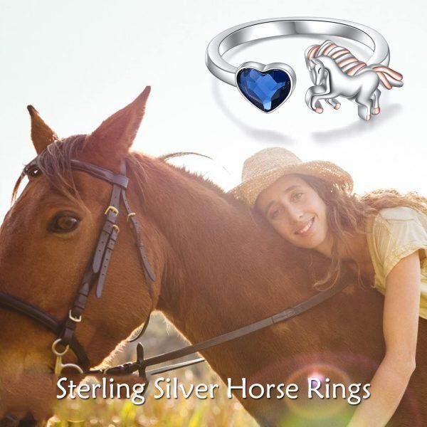 Sterling Silver Horse Rings-1