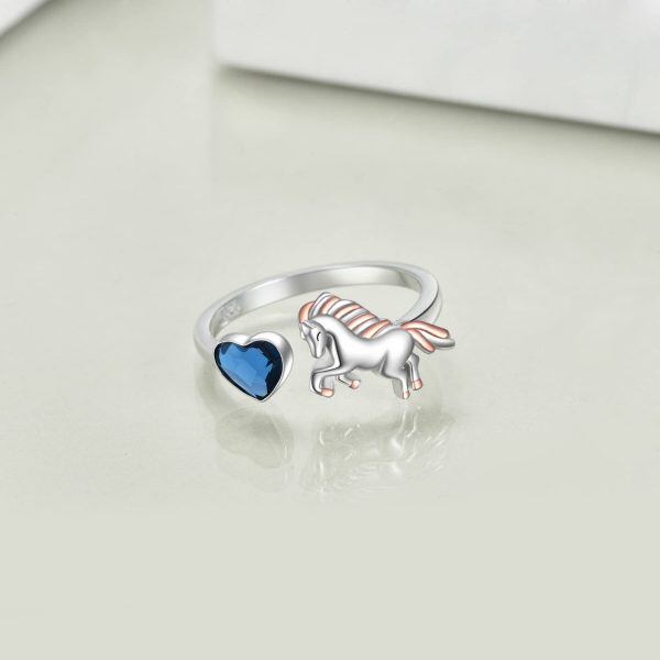 Sterling Silver Horse Rings-3