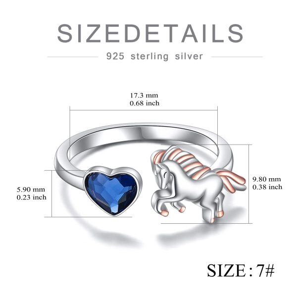 Sterling Silver Horse Rings-5