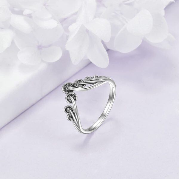 Sterling Silver Mushroom Ring -2