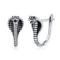 wholesale 925 Sterling Silver Gothic Cobra Snake Studs Minimalist Punk Rock Earings Gift for Her-0-0