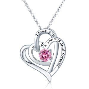 Sterling Silver Heart Necklace-0